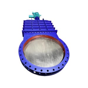 DN2000工業廢水處理電動刀閘閥排矸、排渣